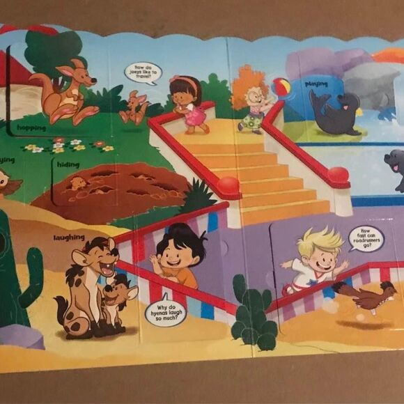 Fisher Price Little People Flap Books Like NEW, set of TWO, the Farm and Zoo - Picture 6 of 6